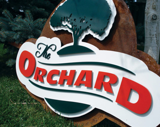 metal business signs