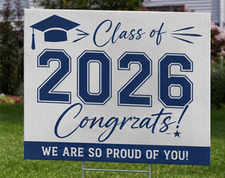 graduation yard signs
