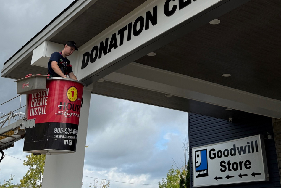 do business signs need permits in Niagara